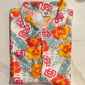Padres Hawaiian Button Down